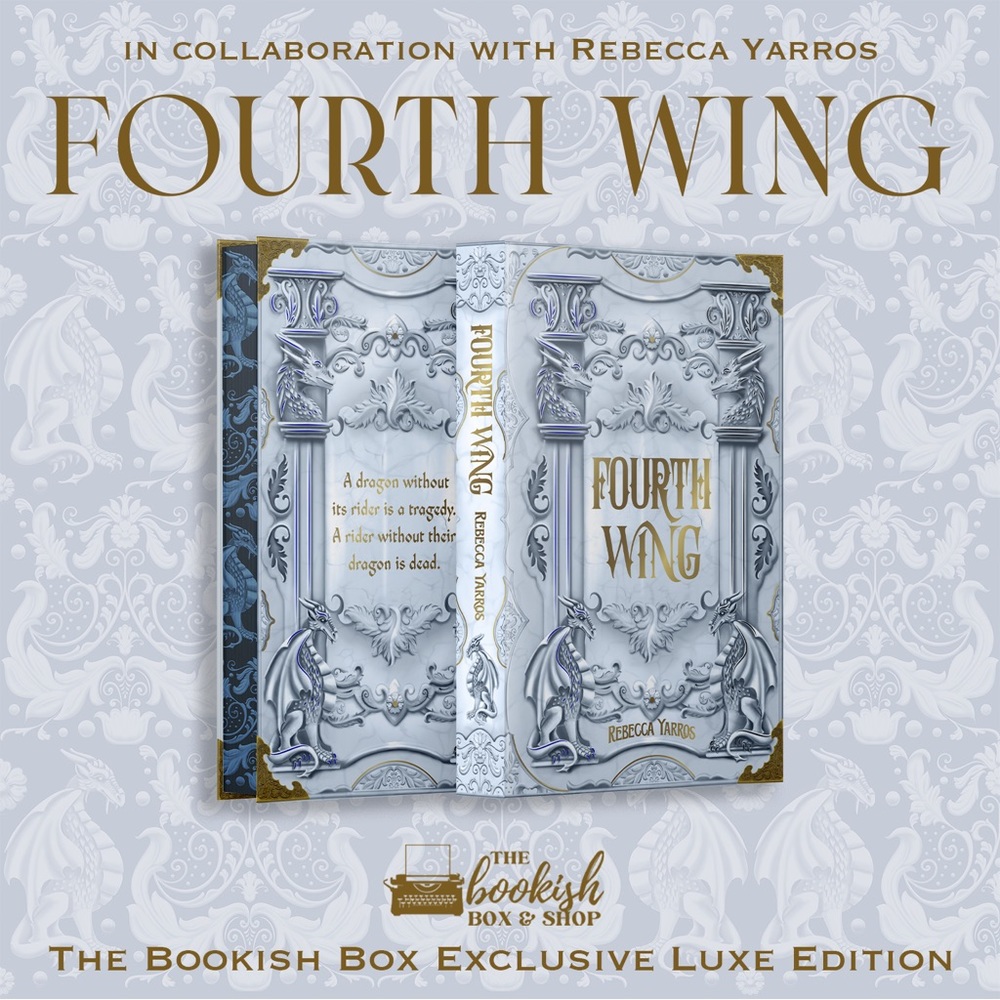 Fourth Wing Exclusive Luxe Edition + 4 Illustrated Page Overlays, Bookish Box